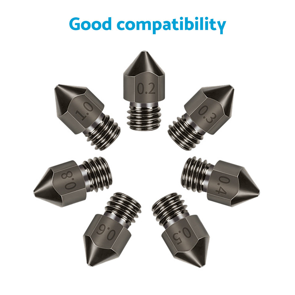 {{ 10Pcs Hardened Steel Nozzle Suitable for Creality CR-10 Ender 3 Pro 5 Series }} - Buy Car Parts Online at {{ Kaka Auto Parts }}.
