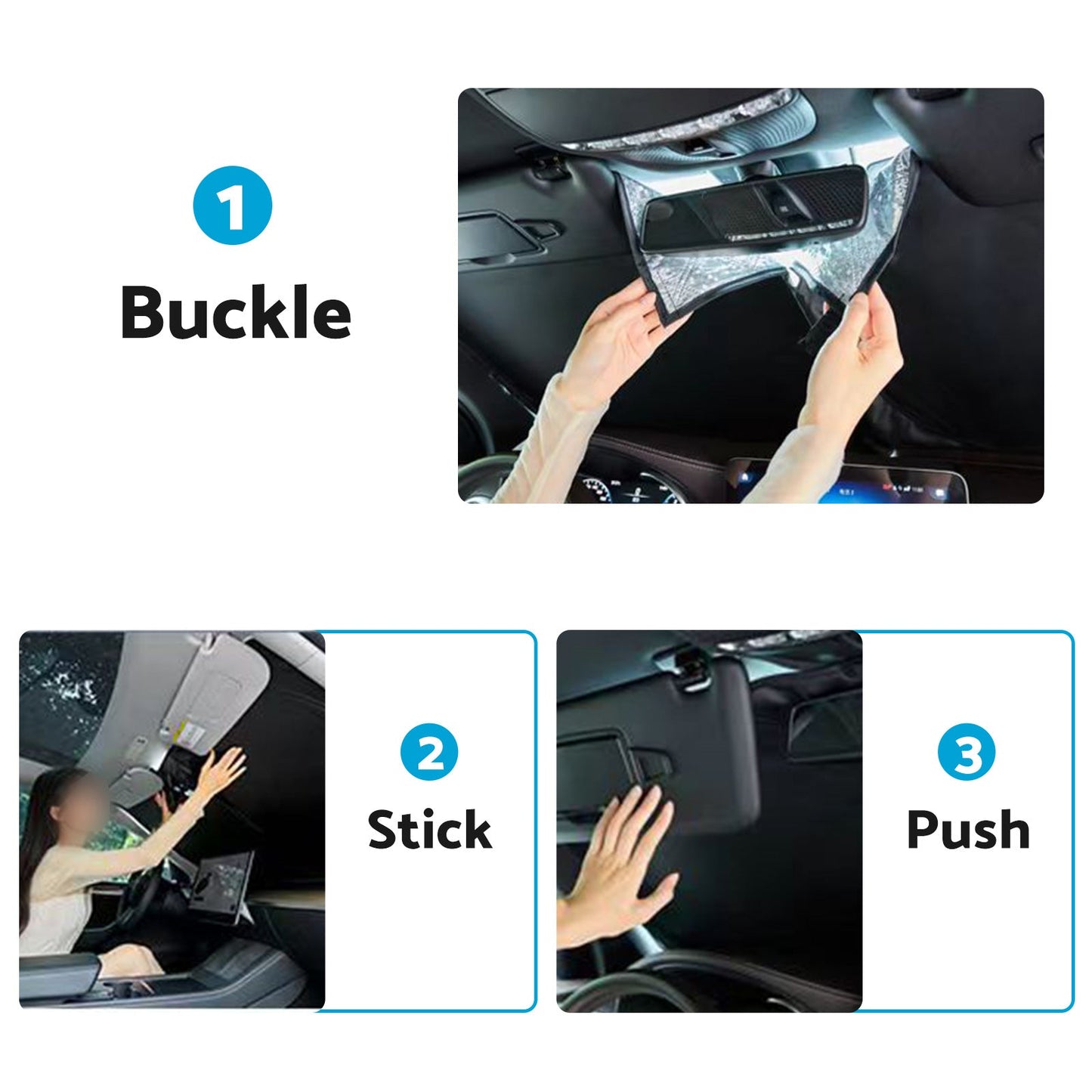 6 Layer Thick WindScreen SunShade Suitable For BMW X5 2019-2025 UV Protection