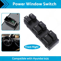 Electric Window Switch Master Control Suitable For Hyundai IX35 2010-2017 RHD