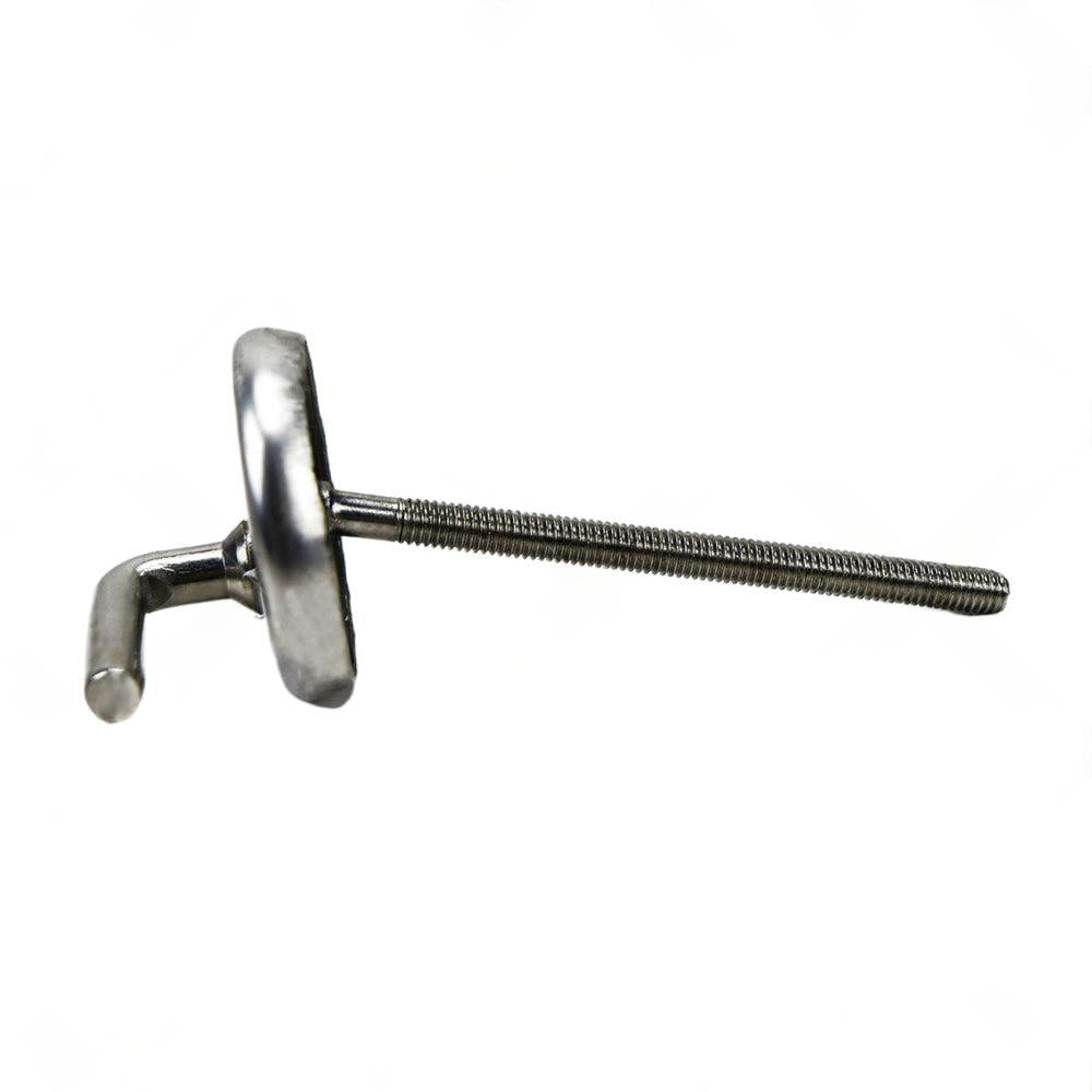 2PCS Toilet Seat Fix Fitting Stainless Back To Wall Replace Quick Release Hinges
