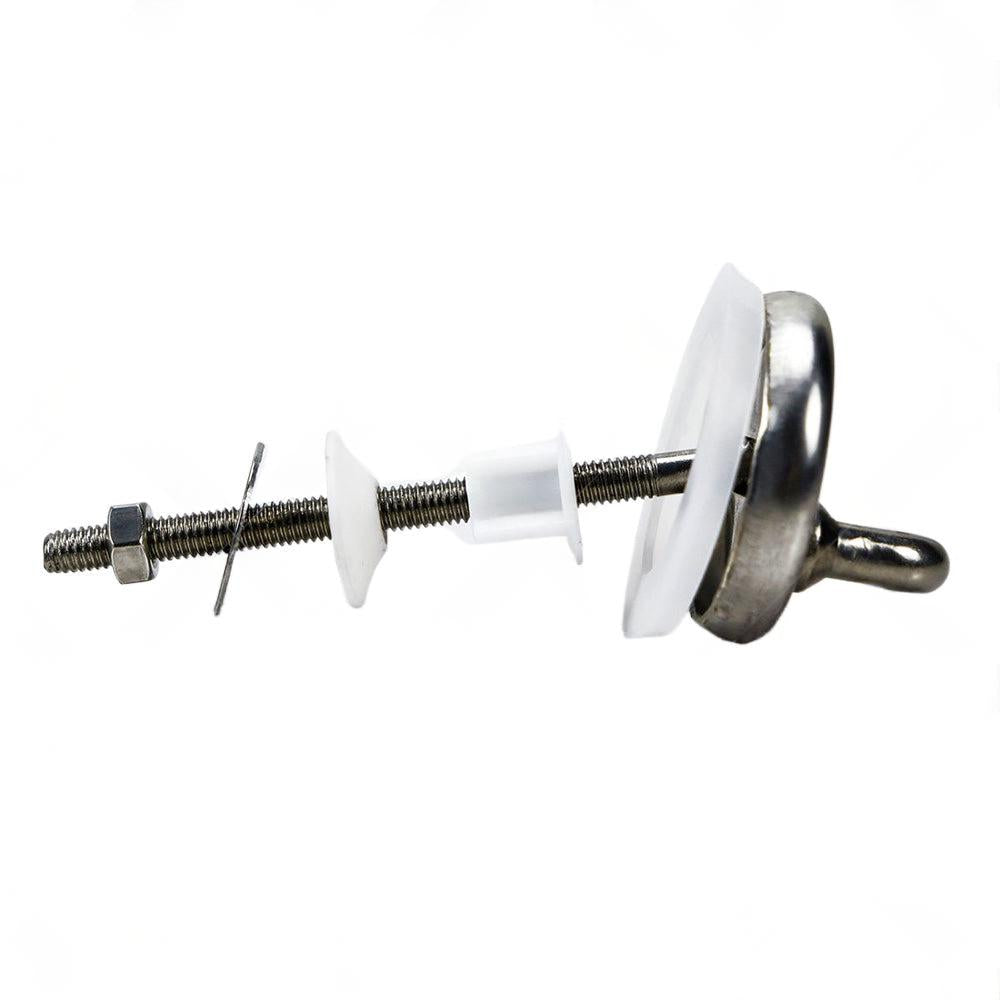 2PCS Toilet Seat Fix Fitting Stainless Back To Wall Replace Quick Release Hinges