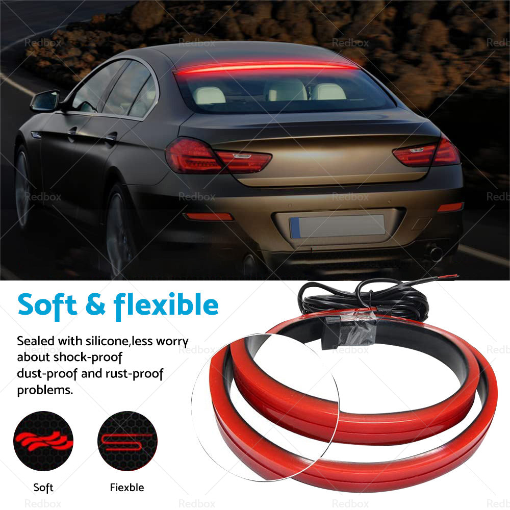 {{ 1M Red LED Car High Mount Third Brake Stop Rear Tail Light Bar Strip Universal }} - Buy Car Parts Online at {{ Kaka Auto Parts }}.