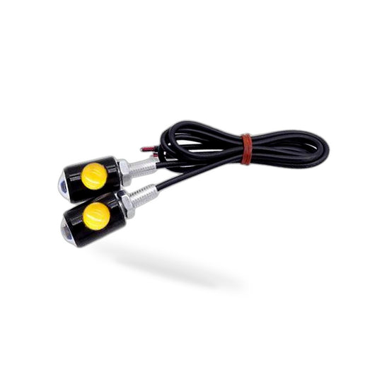 4x Universal 12V Mini Amber Motorcycle LED Indicator Turn Signal Lights