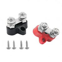 Bus Bar Terminal Blocks Heavy Duty M8+M8 Positive Power Distribution Studs