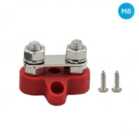 Bus Bar Terminal Blocks Heavy Duty M8+M8 Positive Power Distribution Studs