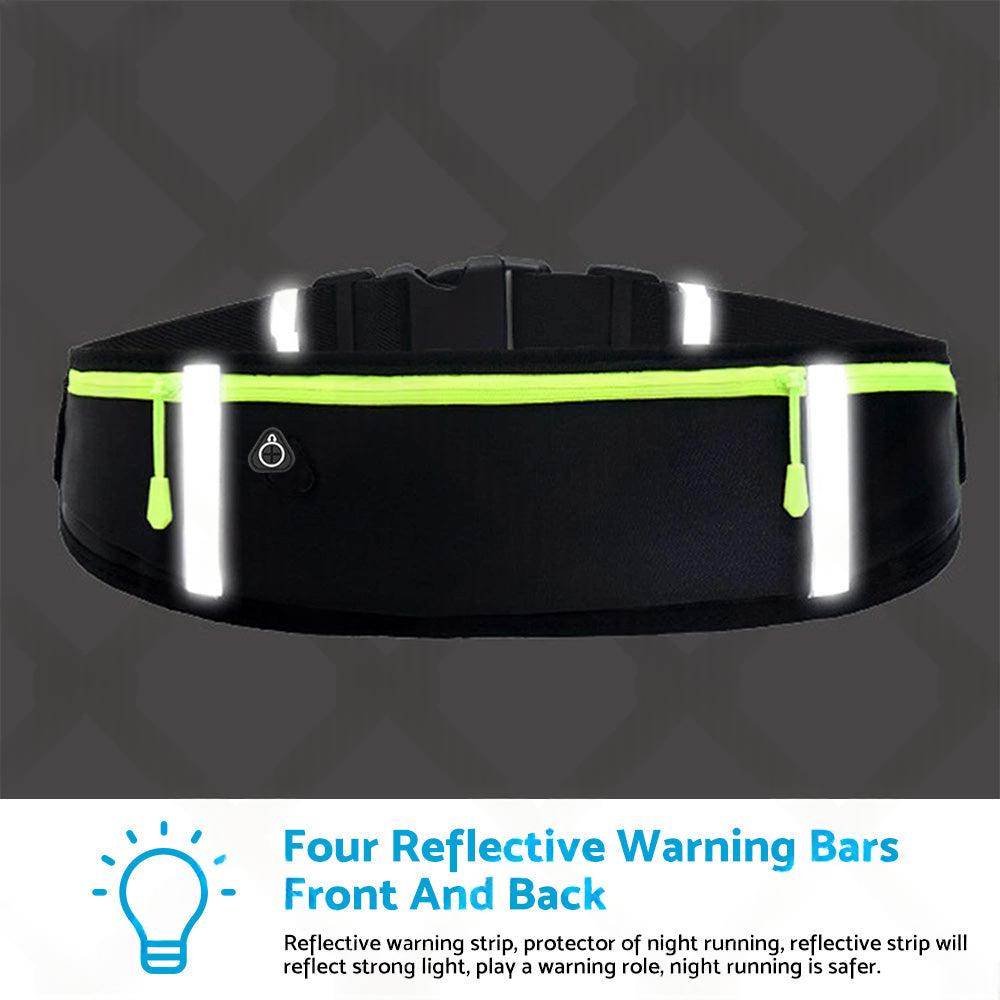 Waterproof Running Hiking Sport Bum Bag Travel Money Phone Belt Waist Zip Pouch