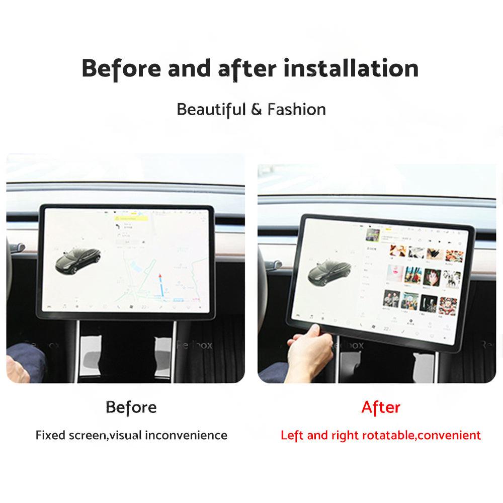 Fit Tesla Model 3 Model Y Screen Rotating Holder Navigation Vehicle Swivel Mount
