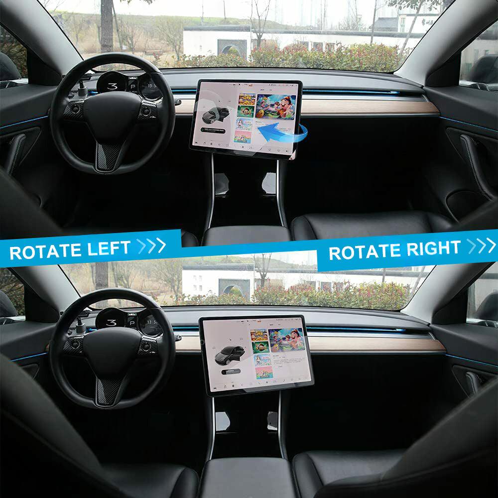 Fit Tesla Model 3 Model Y Screen Rotating Holder Navigation Vehicle Swivel Mount