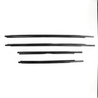 4x Car Window Glass Seal Weatherstrip Sweep Belt Suitable For Toyota Yaris 07-11