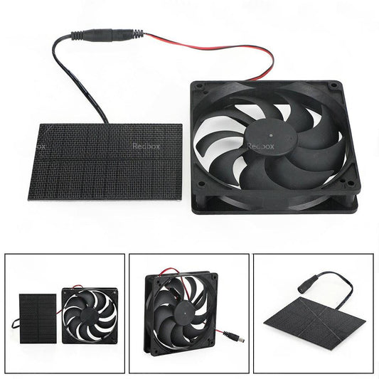 3W Solar Panel Powered Fan Suitable for Greenhouse Pet House