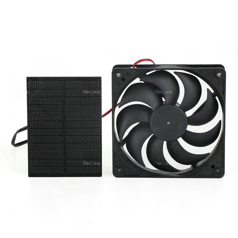 3W Solar Panel Powered Fan Mini Ventilator For Greenhouse Pet or Dog Chicken House