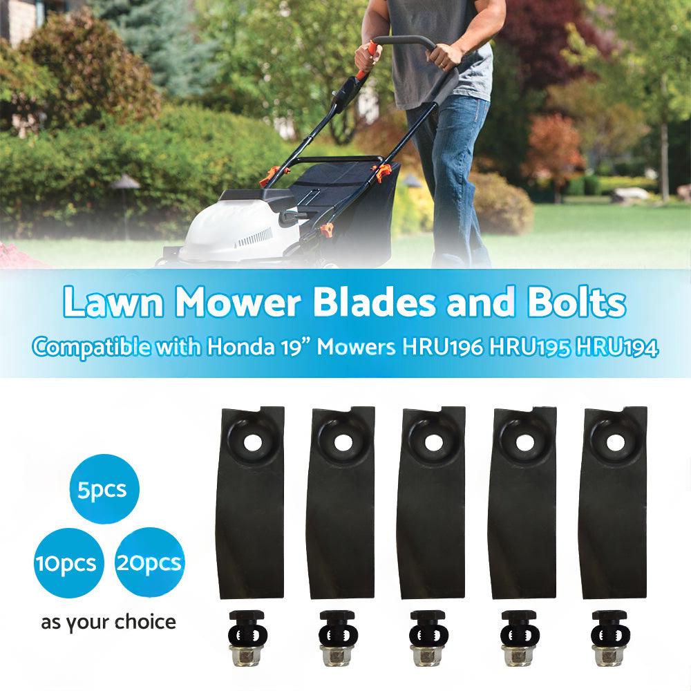 5/10/20x Lawn Mower Blades and Bolts For Honda19  Mowers HRU196 HRU195 HRU194