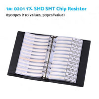 1x SMD/SMT Capacitor & Resistor Sample Book Kit 0201 0402 0603 0805 1206