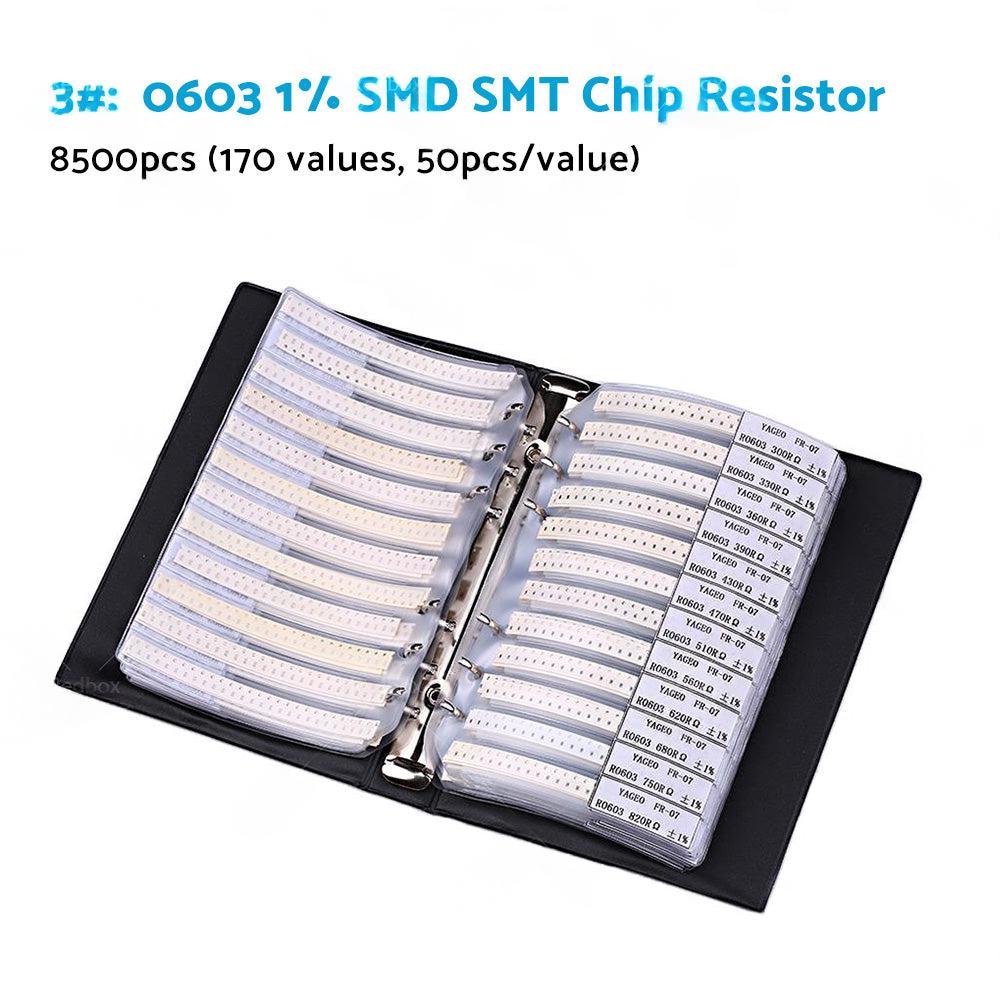 1x SMD/SMT Capacitor & Resistor Sample Book Kit 0201 0402 0603 0805 1206