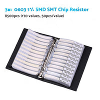 1x SMD/SMT Capacitor & Resistor Sample Book Kit 0201 0402 0603 0805 1206