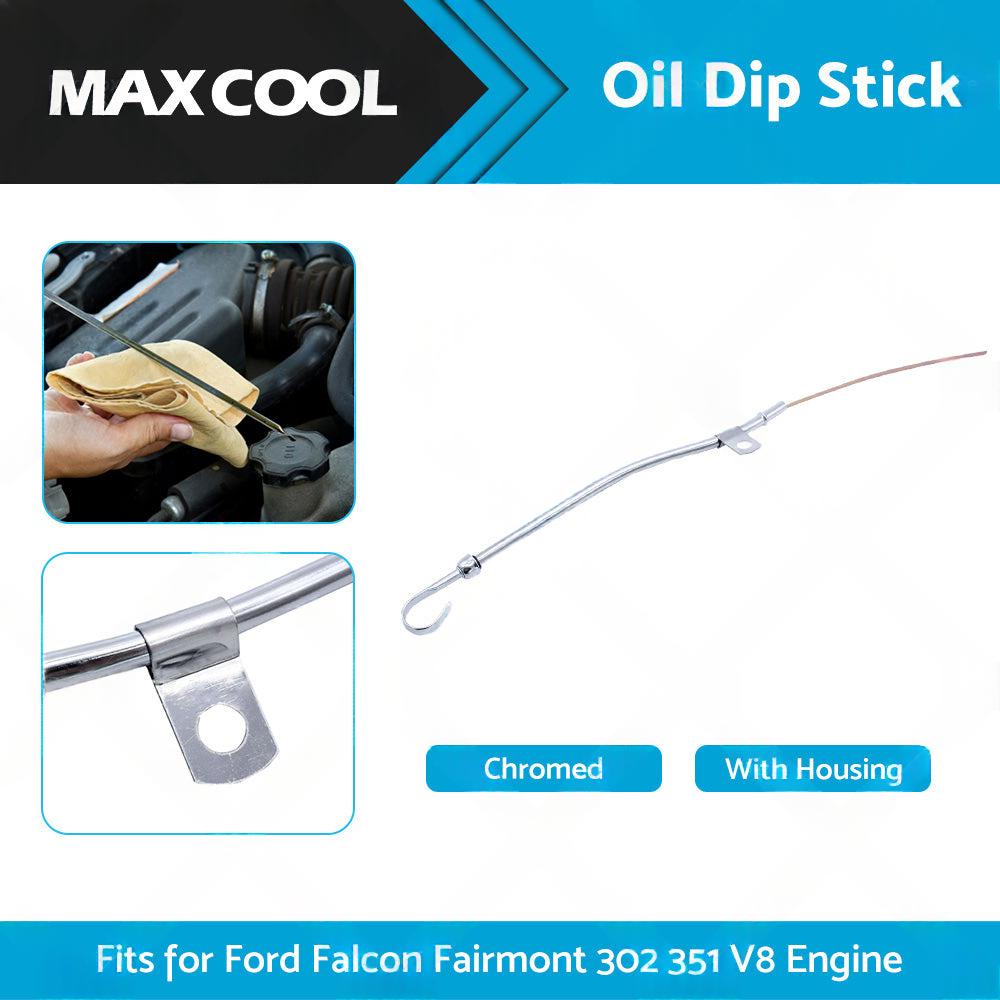 Chrome Engine Oil Dip Stick  Housing Fits for Ford Falcon Fairmont 302 351 V8