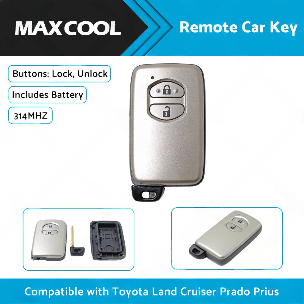 Complete Remote Car Key Suitable For Toyota Land Cruiser Prado 2 Buttons 314MHZ