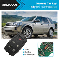 433MHz 5 Buttons Remote Car Key ID46 Chip For Land Rover Freelander 2 2007-2014