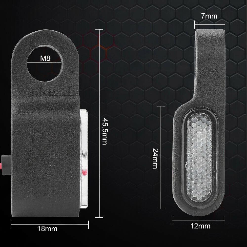 2x Mini LED Motorcycle Turn Signal Indicators Suitable For Amber Blinker Light ¡§C Black 3LED