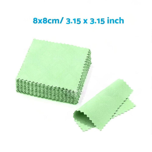 100PCS Silver Polishing Cloths Suitable for Jewelry Cleaning