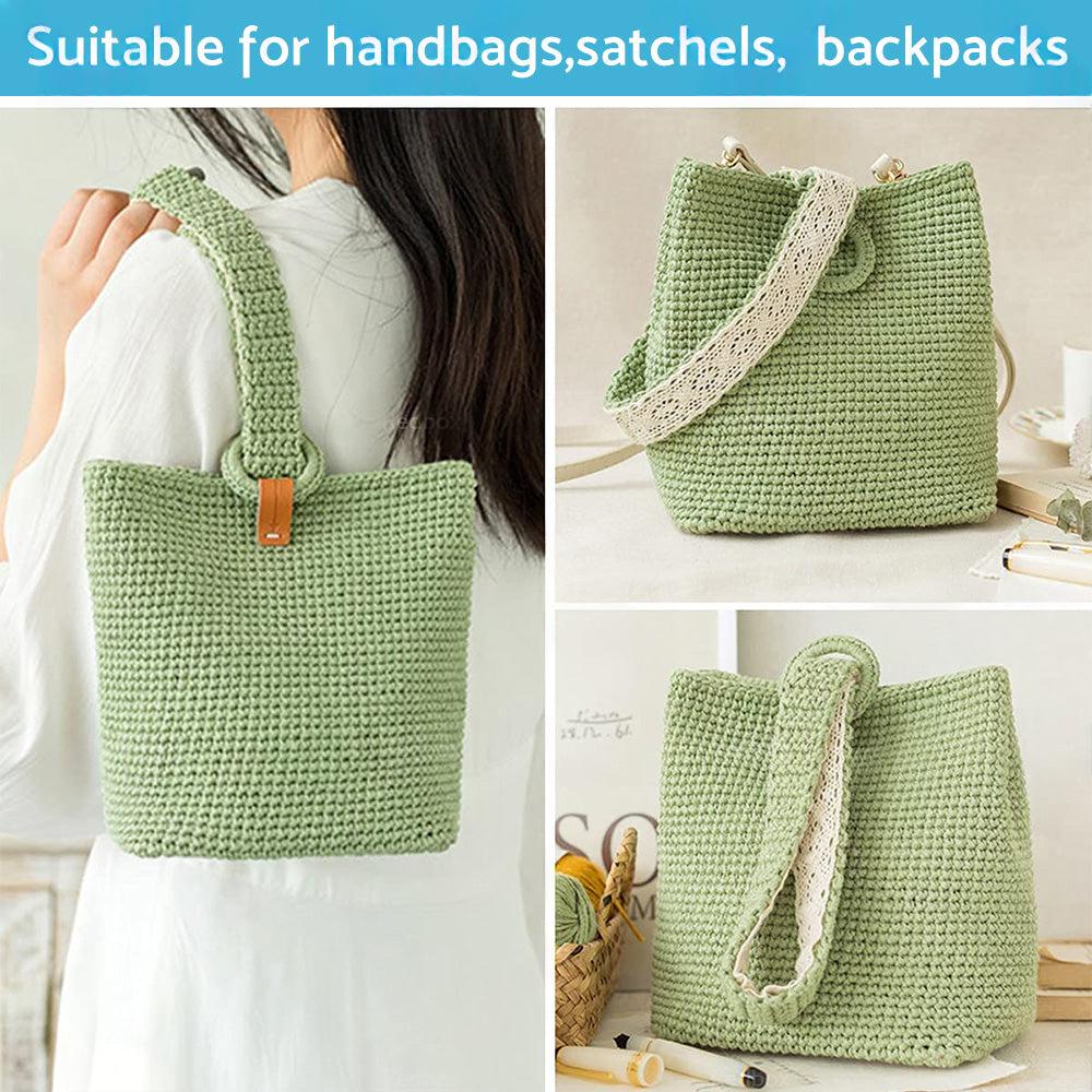 8PCS PU Leather Shaper Base Pad DIY Crochet Bag Bottom Oval Knitting Accessories