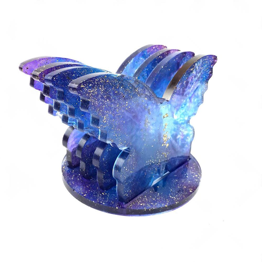 Epoxy Resin 4PCS Butterfly Shaped Coaster molds  Holder Mold for Silicone Resin
