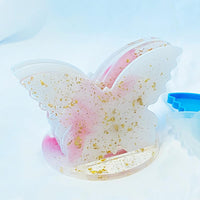 Epoxy Resin 4PCS Butterfly Shaped Coaster molds  Holder Mold for Silicone Resin