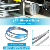 BI METAL BIMETAL BAND SAW BANDSAW BLADE 1638mm x13mm x 14 TPI FOR METAL CUTTING
