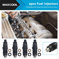 4X Diesel Fuel Injectors Suitable For Toyota Hilux Hiace 2. 8 litre 3L 1989-2000