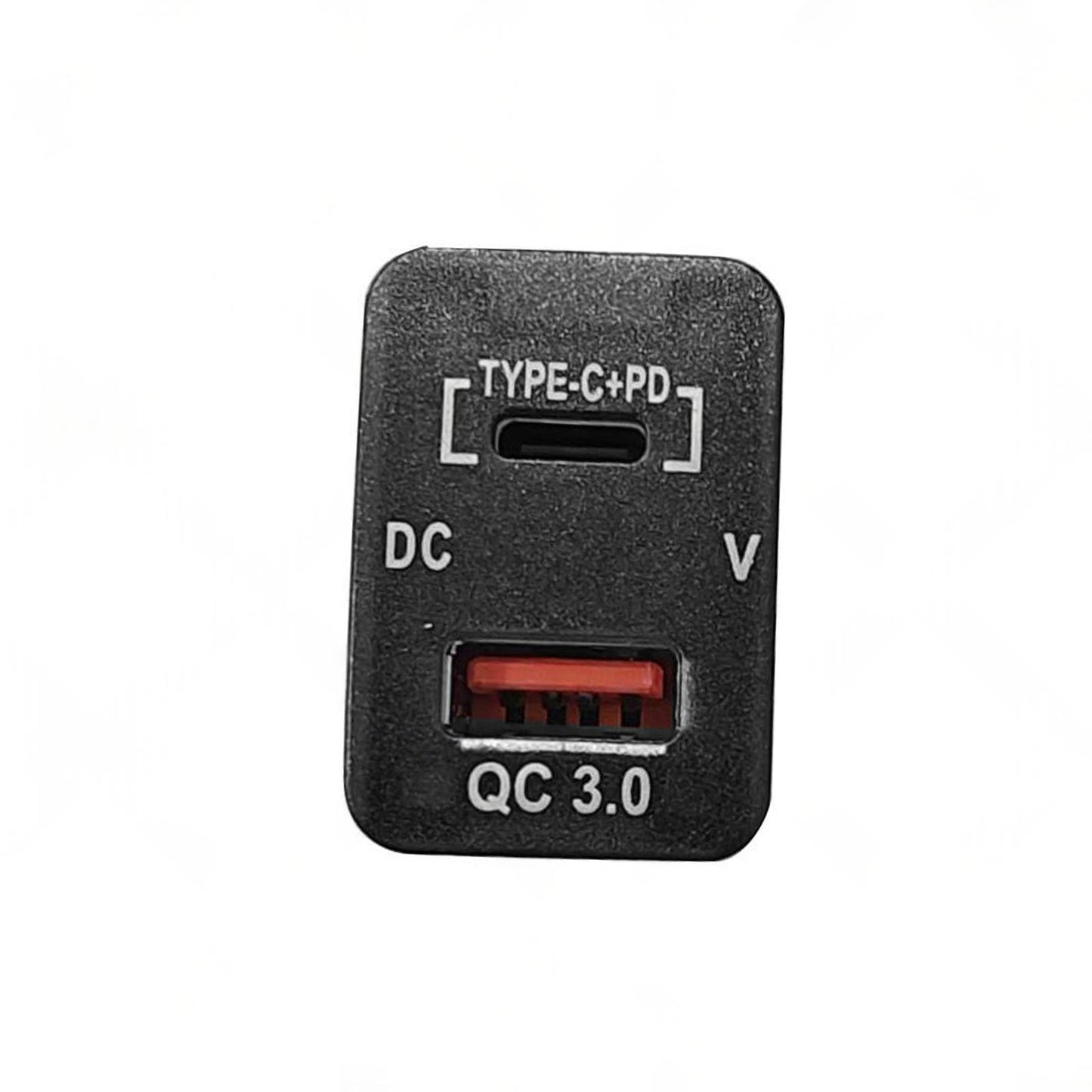 TYPE C  VOLT  QC 3. 0 USB CHARGER Suitable for Toyota Hilux Prado BLUE LED 12v
