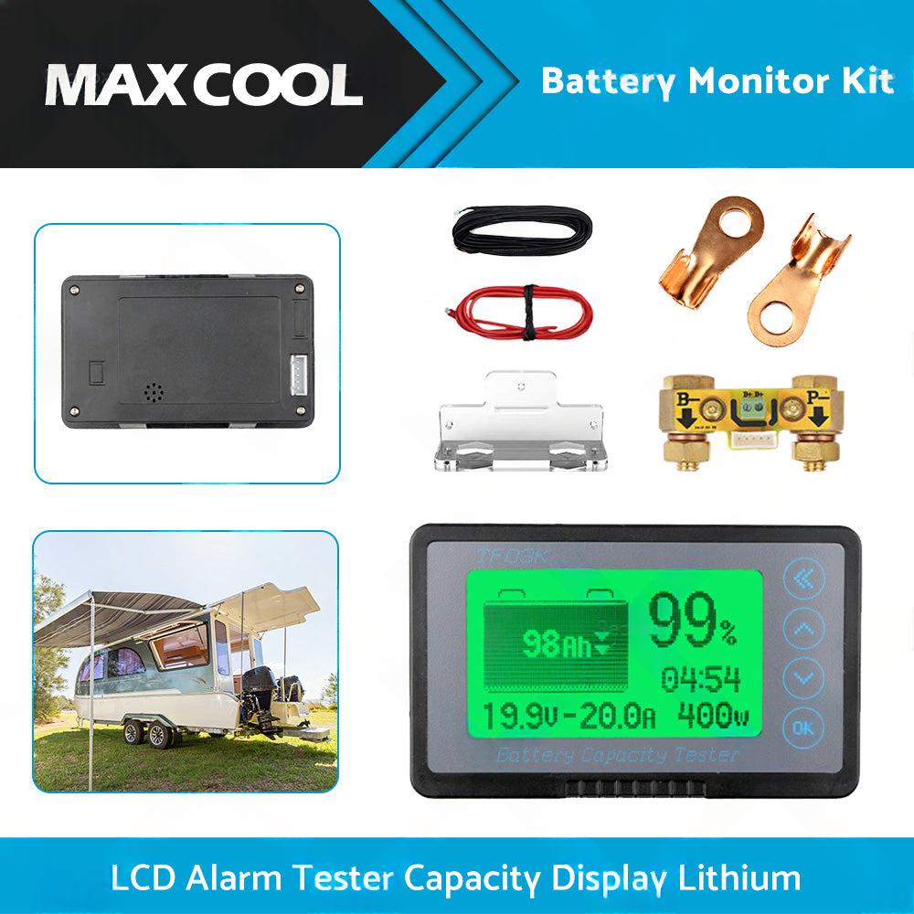 350A MAX 500A LCD Alarm Tester Capacity Display Lithium Battery Monitor Caravan