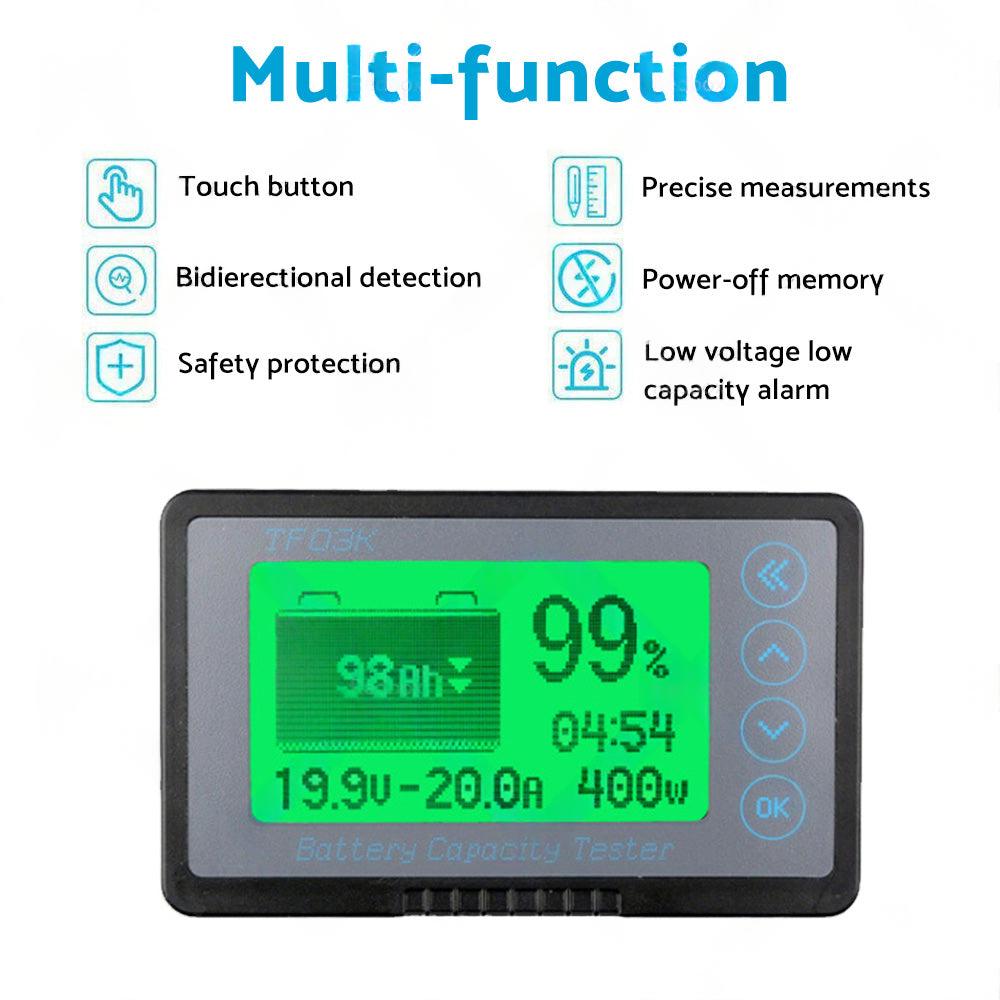 350A MAX 500A LCD Alarm Tester Capacity Display Lithium Battery Monitor Caravan