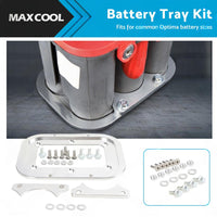 Billet Aluminum Battery Relocation Tray Hold Down Mount For 34 or 78 Optima Battery
