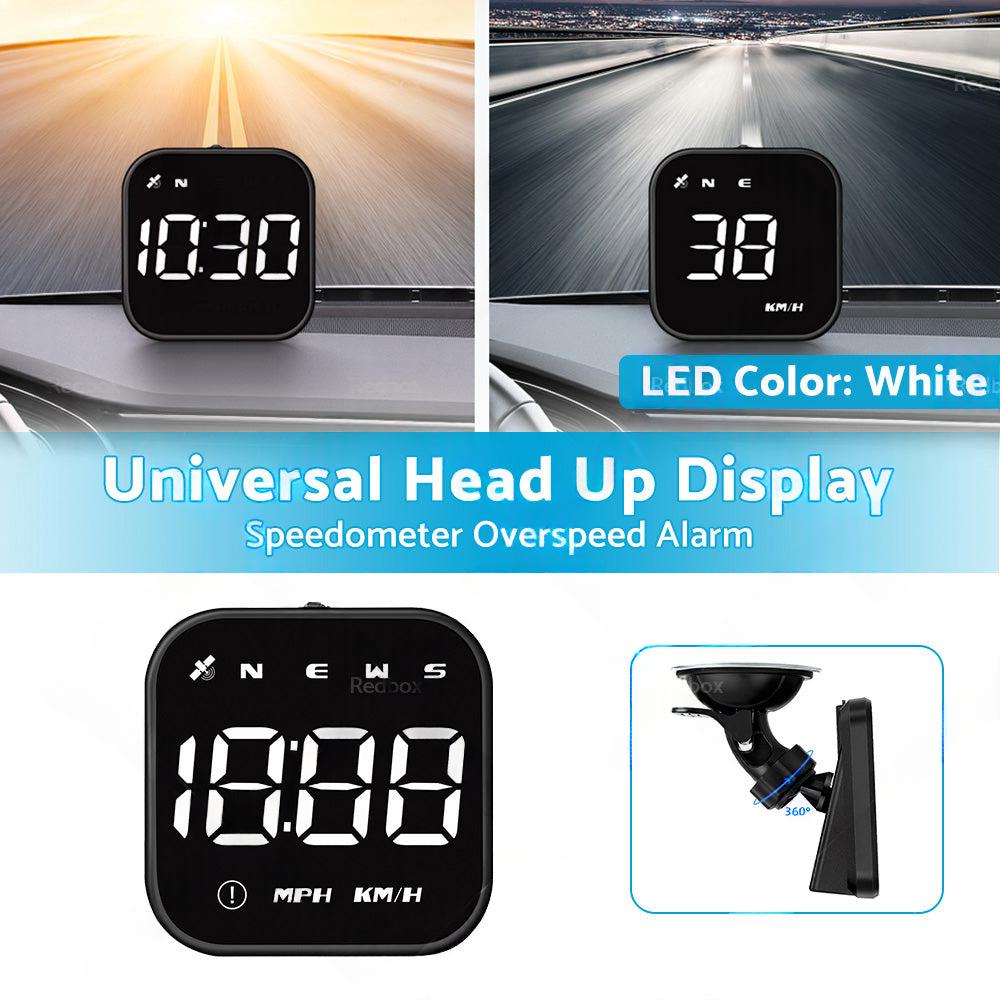 HUD Head Up Display Car LED Digital GPS Speedometer Universal Overspeed Alarm