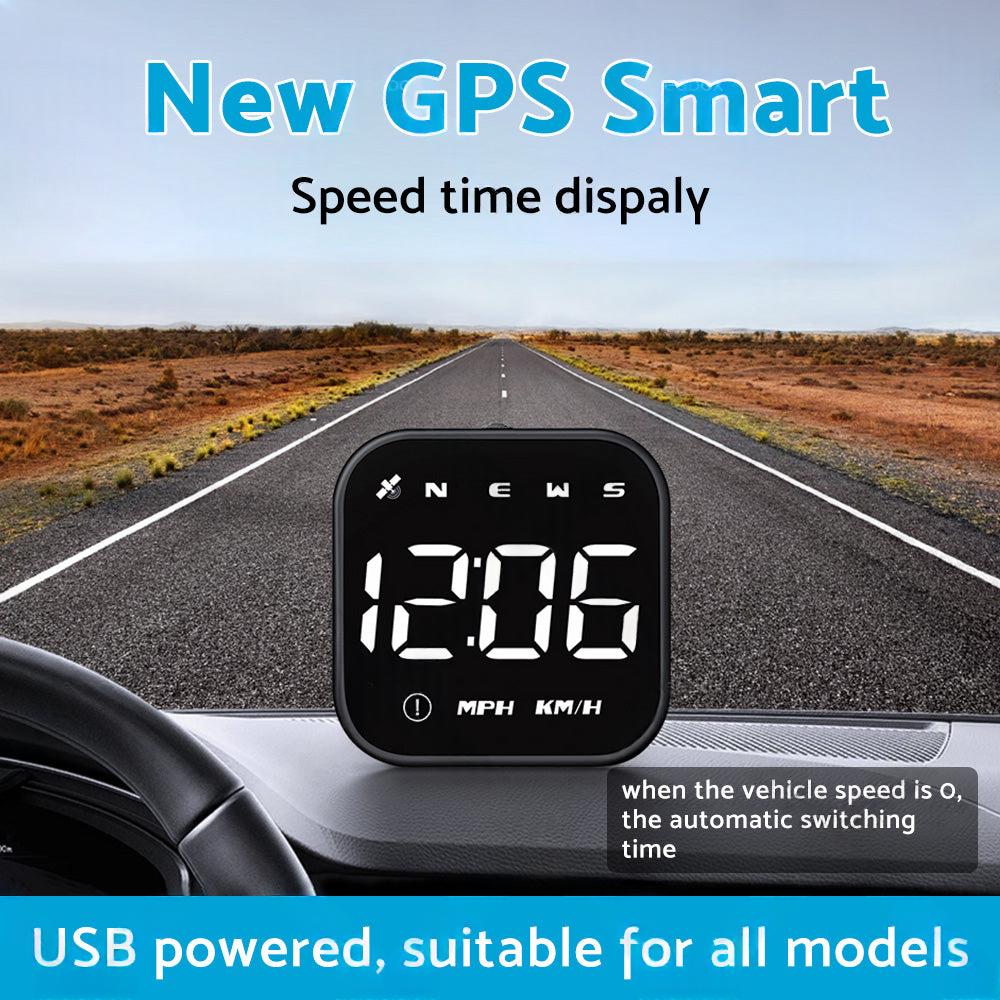 HUD Head Up Display Car LED Digital GPS Speedometer Universal Overspeed Alarm