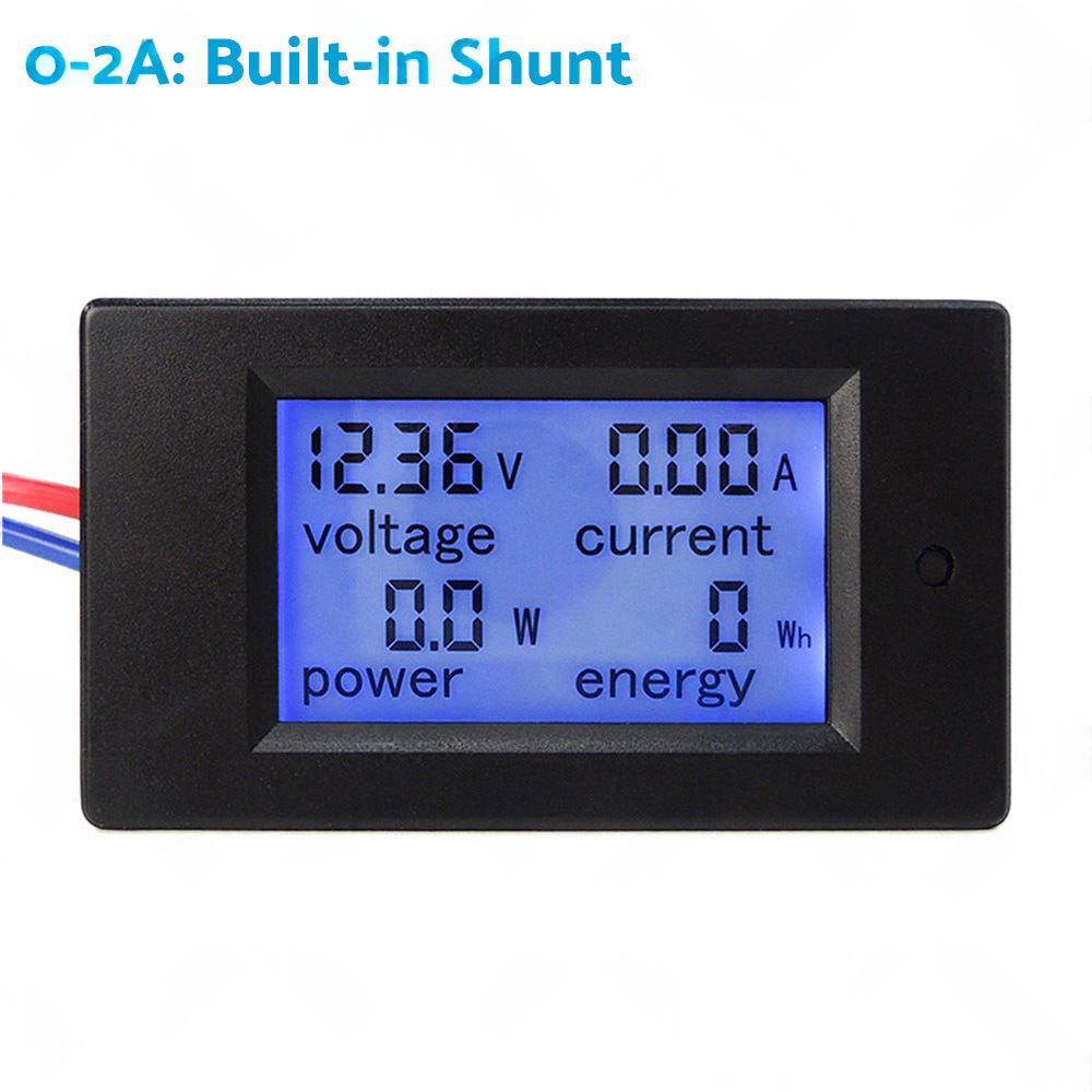 DC 6. 5~100V 20-50-100A LCD Digital Combo Panel Display Volt Amp Power Watt Meter