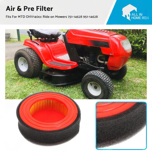 Air  and  Pre Filter For MTD OHV140cc Ride on Mowers 751-14628 951-14628