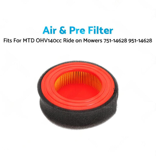 Air  and  Pre Filter For MTD OHV140cc Ride on Mowers 751-14628 951-14628