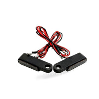 2X Black Motorcycle LED Mini Turn Signal Blinker Light Amber Suitable for Harley