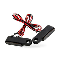 2X Black Motorcycle LED Mini Turn Signal Blinker Light Amber Suitable for Harley
