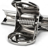 6/12PCS Stainless Steel Bulldog Paper Clip Metal Office Binder Grip Clamp 75mm