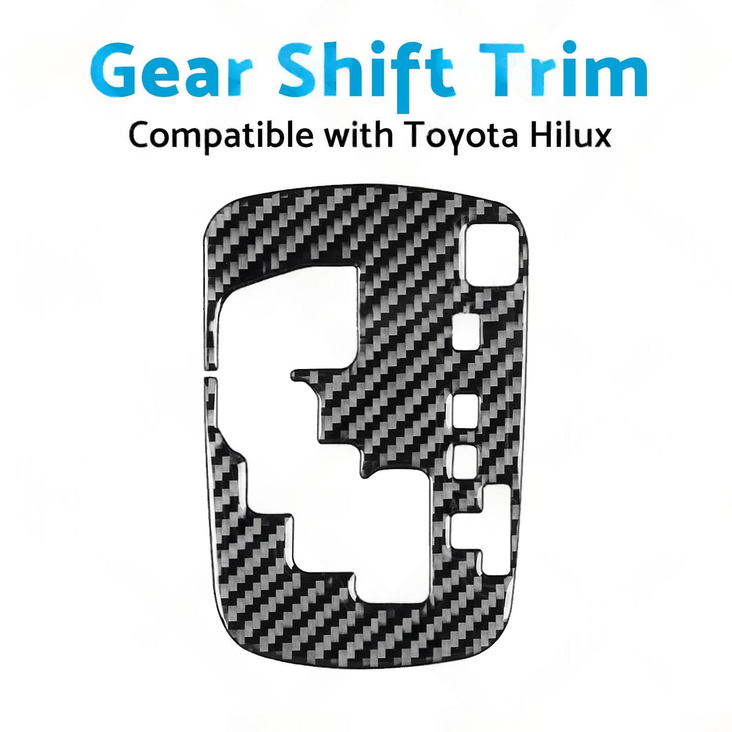 Carbon Fiber Gear Shift Sticker Trim Suitable For Toyota Hilux Revo 15-23 RHD