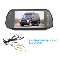 Brake Light Backup Camera W or  7''Monitor Suitable for 07-19 Sprinter or VW Crafter