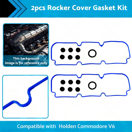 2x Rocker Cover Gasket Kit Suitable for Holden Commodore VG VQ VN VP V6 3. 8L