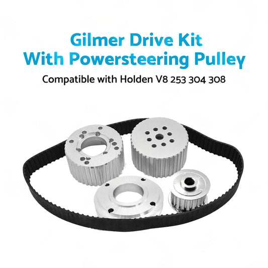 Suitable For Holden 253 304 308 Gilmer Drive Kit With Powersteering Pulley