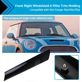 compare product Windshield A Pillar Trim Molding Front Right Suitable for BMW Mini R53 R50 R52