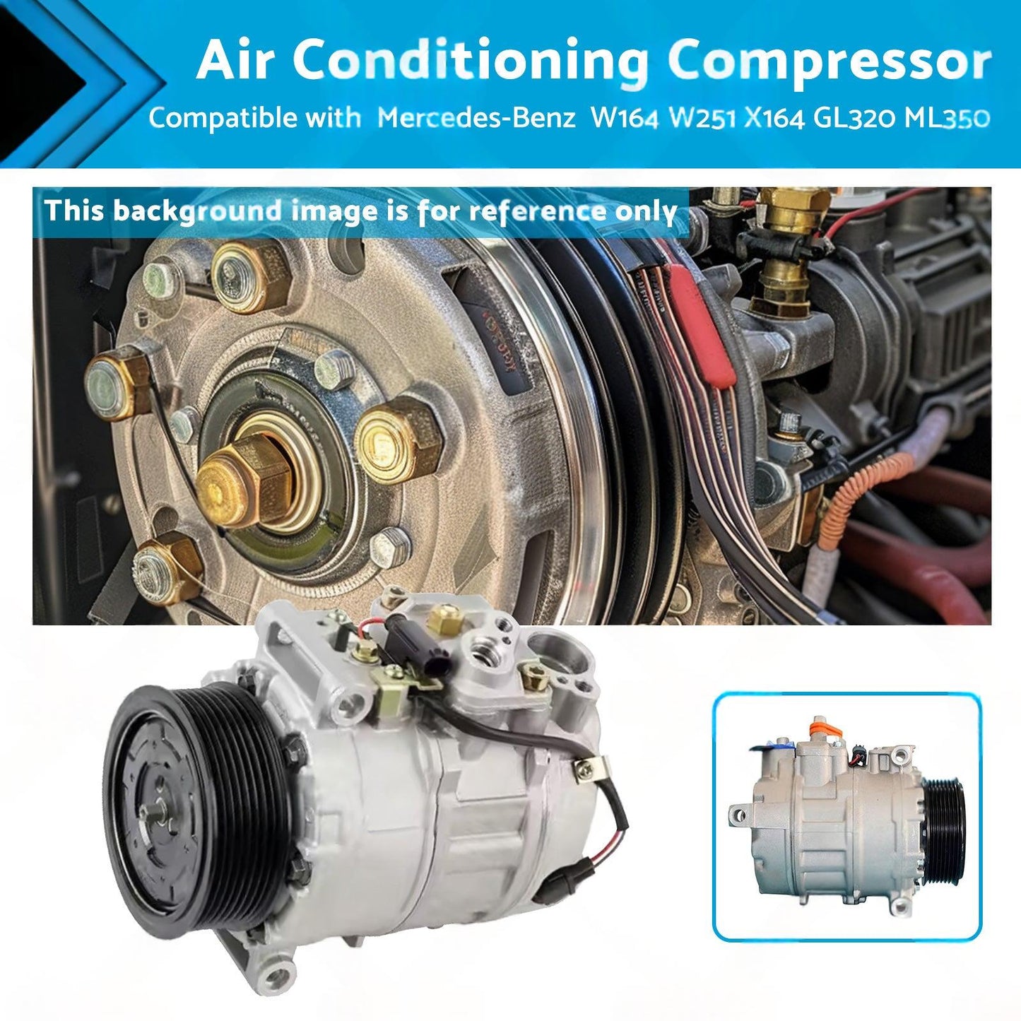 Air Conditioning Compressor Suitable for Mercedes-Benz GL320 W164 W251 X164