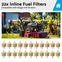 22x Inline Fuel Filter Suitable For Briggs & Stratton 691035 / 493629 16HP-24HP