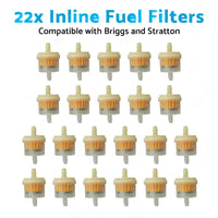 22x Inline Fuel Filter Suitable For Briggs & Stratton 691035 / 493629 16HP-24HP