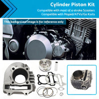 61mm Bore Cylinder Upgrade Kit with Piston & Gasket Suitable For GY6 172cc / 180cc Motor